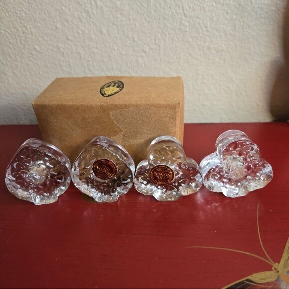 Vintage Beacon Hill Mid Century Card Suite Candle Holders Set of 4 Rare Find - Picture 10 of 11